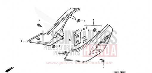 SIDE COVER XL600VT de 1996